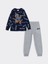 Lcw Kids Lacivert Bisiklet Yaka Polar Erkek Çocuk Pijama Takımı 1