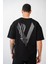 Vıkıngs Baskılı Unisex Oversize Kalıp Tişört 1