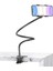 Gooseneck Telefon Tutucu Universal 360 Esnek Cep Telefonu Stand Tembel Braket Dıy Ayarlanabilir Uzun Kol Telefon Montajları Yatak Masa Boyu: Siyah (Yurt Dışından) 1
