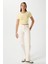 Kadın Serra %100 Pamuk Tereyağ Sarısı Crop Top 3