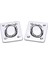 2pcs Yapışkan Metal Kalp Telefon Charm Tutucu Cep Telefon Kasa Parmak Yüzüğü Stand Kanca Toka Charm Toka Aksesuar Renk: Kare Gümüş (Yurt Dışından) 1