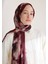 Melaına Floş Viskon Şal Mürdüm 4