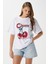 Kadın Redcherry Taşlı Kiraz Desen T-Shirt 2
