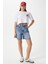 Kadın Cute Kiraz Baskılı Beyaz Crop T-Shirt 6