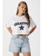 Kadın Creative Antrasit Nakışlı Crop T-Shirt 8