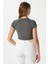 Kadın Fifth Yıkamalı Antrasit Crop Top 6