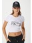 Kadın Fifth Yıkamalı Beyaz Crop Top 7