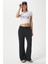 Kadın Fifth Yıkamalı Beyaz Crop Top 8
