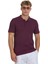 Mor Regular Fit 100% Pamuklu Polo Yaka Tişört 1