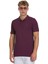 Mor Regular Fit 100% Pamuklu Polo Yaka Tişört 4
