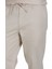 Bej Regular Fit Yandan Cep Pamuklu Jogger Pantolon 3