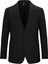 Siyah Slim Fit Mono Yaka Takım Elbise 2