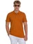 Kahverengi Regular Fit 100% Pamuklu Polo Yaka Tişört 1