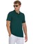 Yeşil Regular Fit 100% Pamuklu Polo Yaka Tişört 3