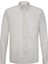 Ekru Comfort Fit 100% Pamuk Slim Yaka Uzun Kollu Spor Gömlek 1