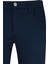 Lacivert Slim Fit Pamuklu 5 Cep Kanvas Pantolon 2