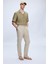 Gri Regular Fit Yandan Cep Keten Pantolon 1