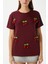 Kadın Chery Bordo Kiraz Dikişli T-Shirt 7