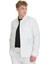 Beyaz Regular Fit Mono Yaka Casual Overshirt Takım 2