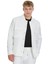 Beyaz Regular Fit Mono Yaka Casual Overshirt Takım 3