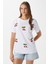 Kadın Chery Beyaz Kiraz Dikişli T-Shirt 1