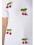 Kadın Chery Beyaz Kiraz Dikişli T-Shirt 3