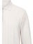 Bej Regular Fit Fermuarlı Polo Yaka Rayon Triko Kazak 3