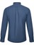 Lacivert Slim Fit Düğmeli Yaka Pamuklu Uzun Kollu Gömlek 2