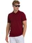 Bordo Regular Fit 100% Pamuklu Polo Yaka Tişört 1