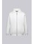 Beyaz Regular Fit Pamuklu Tam Fermuarlı Kapüşonlu Sweatshirt 1