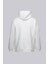 Beyaz Regular Fit Pamuklu Tam Fermuarlı Kapüşonlu Sweatshirt 2