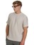 Ekru Regular Fit Bisiklet Yaka Basic Tişört 1