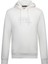 Beyaz Regular Fit Pamuklu Kapüşonlu Kanguru Cepli Sweatshirt 1