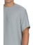 Gri Regular Fit Bisiklet Yaka Basic Tişört 4