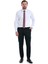 Beyaz Slim Fit Düz 100% Pamuk Slim Yaka Uzun Kollu Saten Gömlek 2