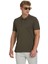 Haki Regular Fit 100% Pamuklu Polo Yaka Tişört 1