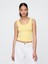 Kadın Sarı Modern Kısa Kesim Atlet 1
