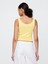 Kadın Sarı Modern Kısa Kesim Atlet 3