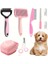 Hot-8pcs Köpek Fırçası Bakım Seti, Evcil Hayvan Kendi Temizleme Seti, Pet Tırnak Clippers ve Dosyaları, Tombul, Pet Şampuan Banyosu Fırçası: Pembe (Yurt Dışından) 1