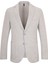 Gri Slim Fit Mono Yaka Klasik Ceket 1