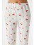 Kadın Enda Fırfırlı Kurdela Desen Alt Üst Pijama Takımı 6