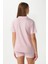 Kadın Violet Pembe Şortlu Fiyonklu Alt Üst Pijama Takımı 5