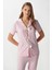 Kadın Julia Pembe Fiyonklu Alt Üst Pijama Takımı 4