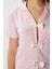 Kadın Julia Pembe Fiyonklu Alt Üst Pijama Takımı 7