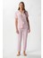 Kadın Julia Pembe Fiyonklu Alt Üst Pijama Takımı 8