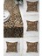 Leopar Runner Örtüsü 40 x 140 ve 4 Adet Leopar Yastık Kılıfı 1
