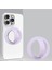 Güçlü Manyetik Sıvı Silikon Magsafe Ring Için Rahat Dairesel Kavrama Telefon Tutucu IPhone Için Telefon Aksesuarları 16 Molor: Light Purple (Yurt Dışından) 1