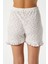 Kadın Paula Pudra Minik Çiçekli Fırfır Şortlu Pijama Takımı 7