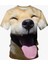 Summer Tops Street Tees Komik Köpek Yüz 3D Baskı T-Shirt Serin Hayvan Grafik Ekibi Boyun Kısa Kollu Gündelik Moda Erkek Tişört Renk: ETA6F24241B9/BOYUT (Yurt Dışından) 1