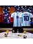 Arjantin Milli Takım Messi Çocuk Siyah Şortlu T-Shirt Halı Saha Forması 3